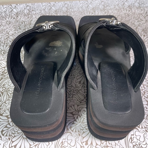 Stella McCartney Brown & Black Scuba Slides - Picture 6 of 16